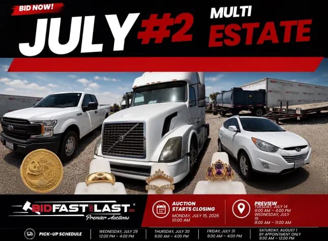 Trucks, Vehicles, Gold Jewelry, Trailers & More - July Multi Estate #2 photo 1