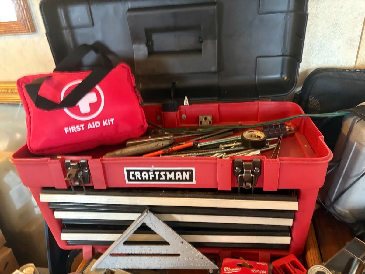 Large selection of tools, more photos coming soon..,,1994 Fairmont Mobile Home & Massive Shop Liquidation: Welding Machine, Craftsman Storage & More photo 1