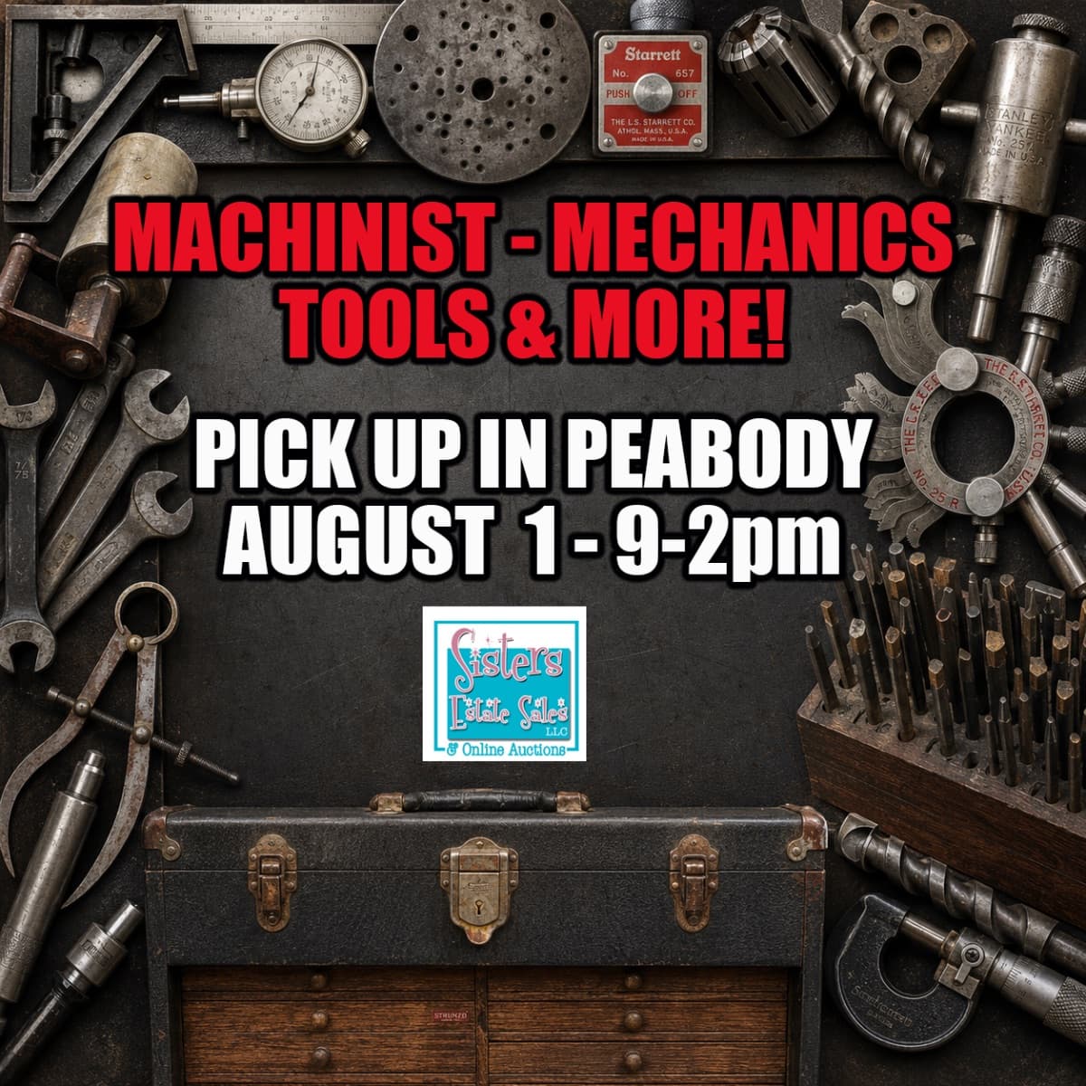 American Makers Outstanding Assortment of Vintage Machinist & Mechanic Tools - Tool Collectors - COINS - STAMPS - Electronics - Ephemera - Records photo 1