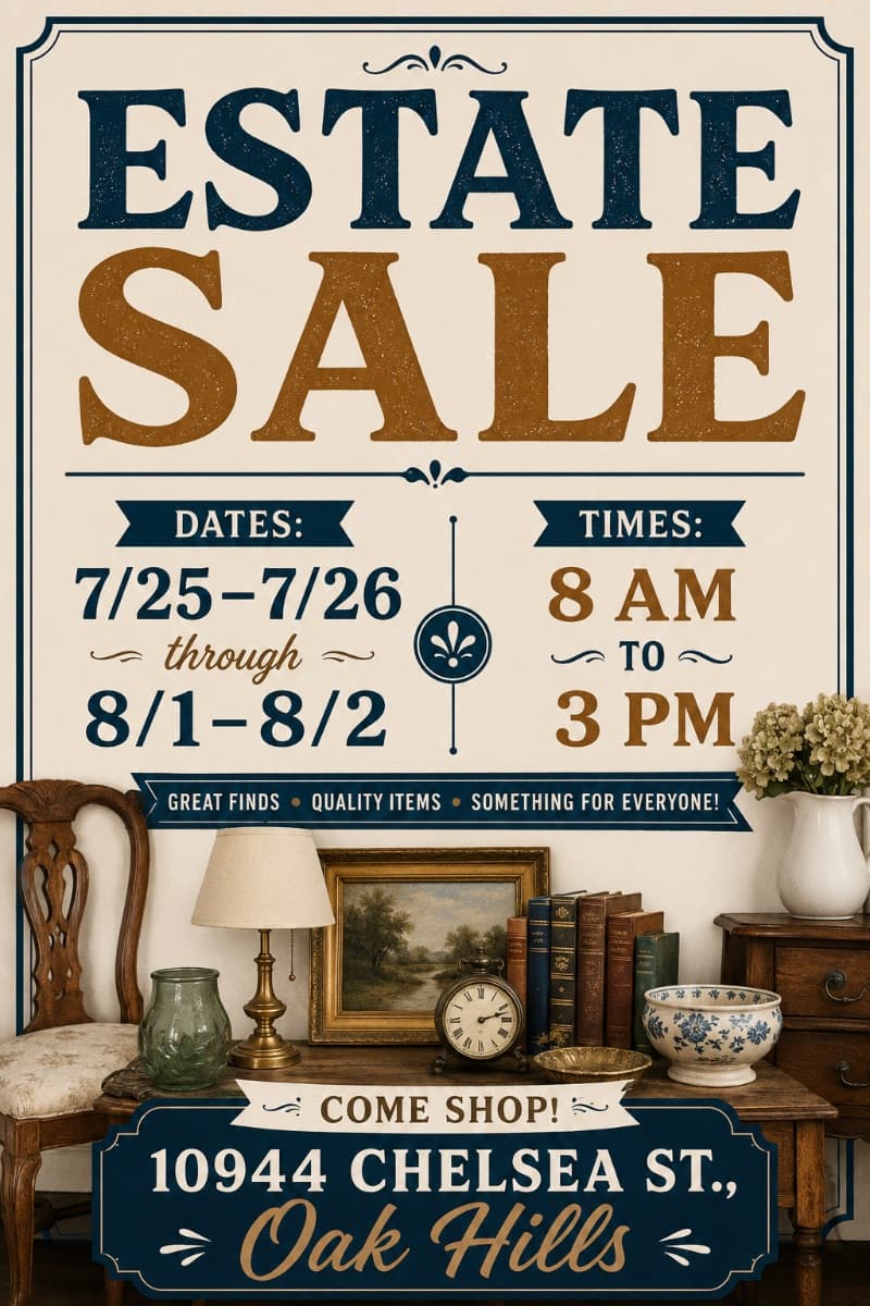 Large estate sale photo 1