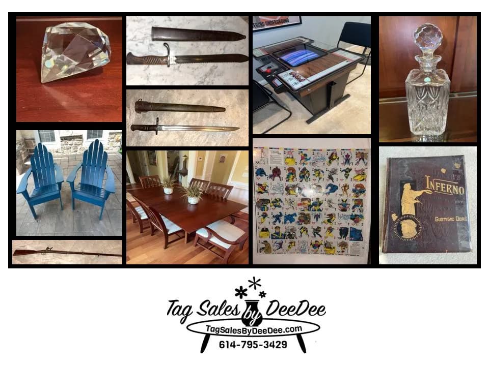 1980's Dig Dug Atari game, WW1 bayonets, vtg Tiffany, rare antq books, adirondak chairs, fine furniture and art, Heinz etc-Dublin photo 1