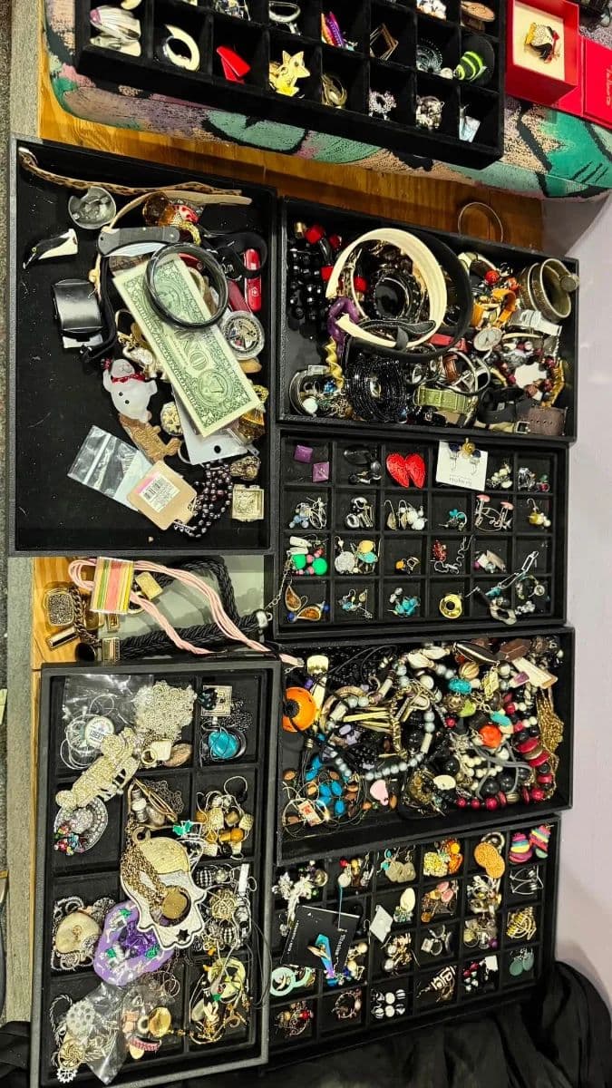 SINCERELY YOURS ESTATE SALE: AIR JORDON 1s, GAMES, BASEBALL CARDS, CAR, LEATHER SOFA, ART, dEPT56 photo 2