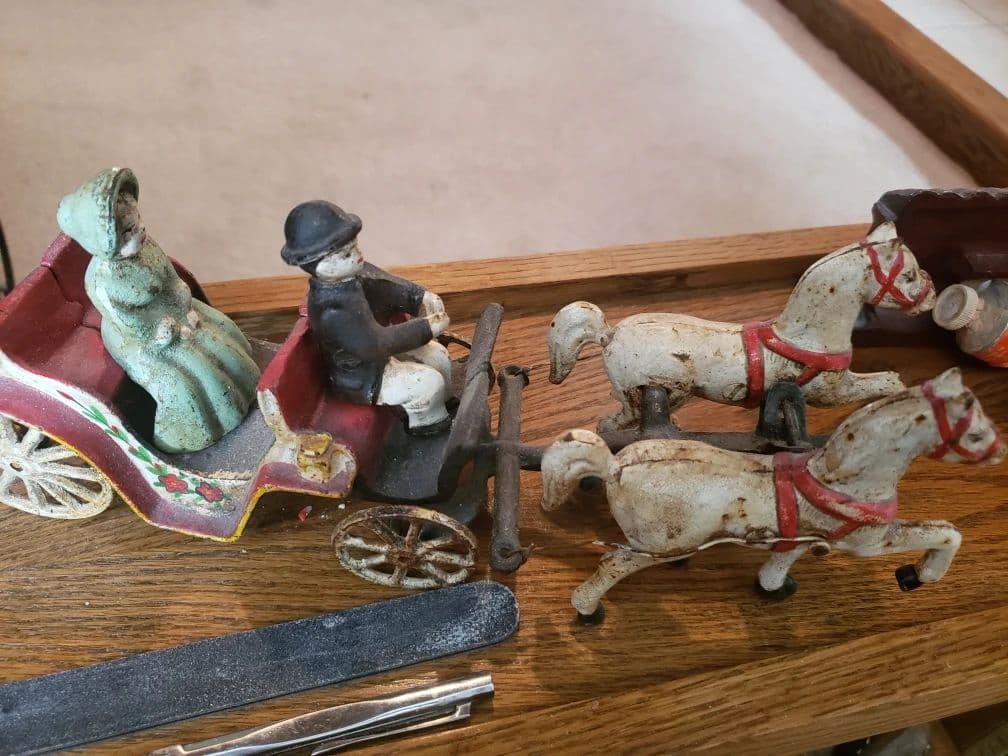 Collectors Home, Hummels, Cast Iron Buggy and Carts,  Bottle,can opener collection photo 1