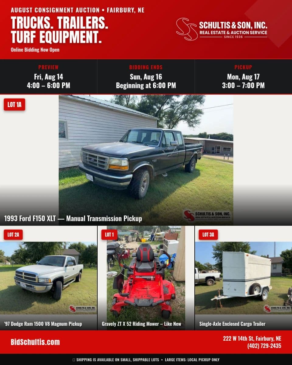AUGUST ONLINE CONSIGNMENT AUCTION - FAIRBURY, NE photo 2