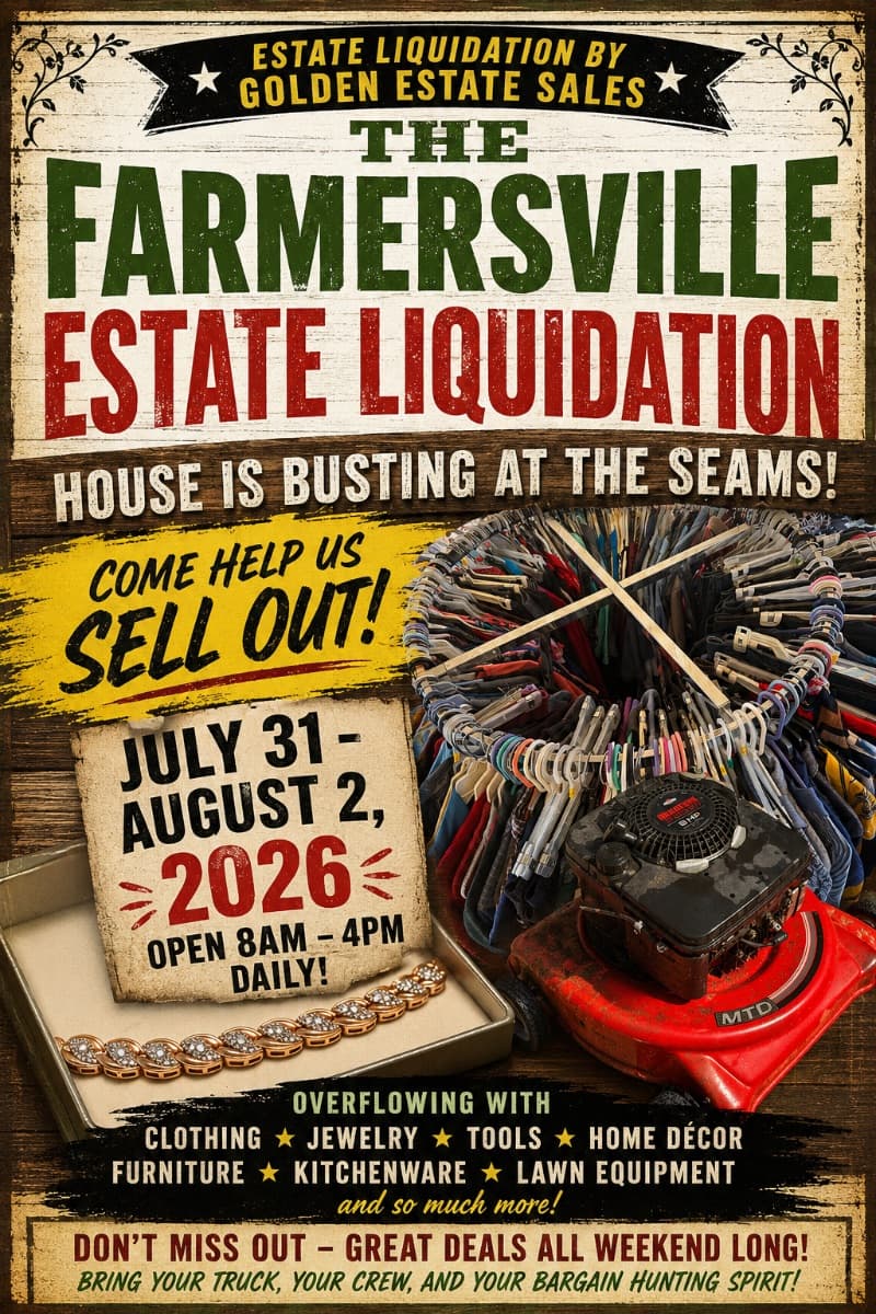 Farmersville Blvd., Estate Liquidation photo 1