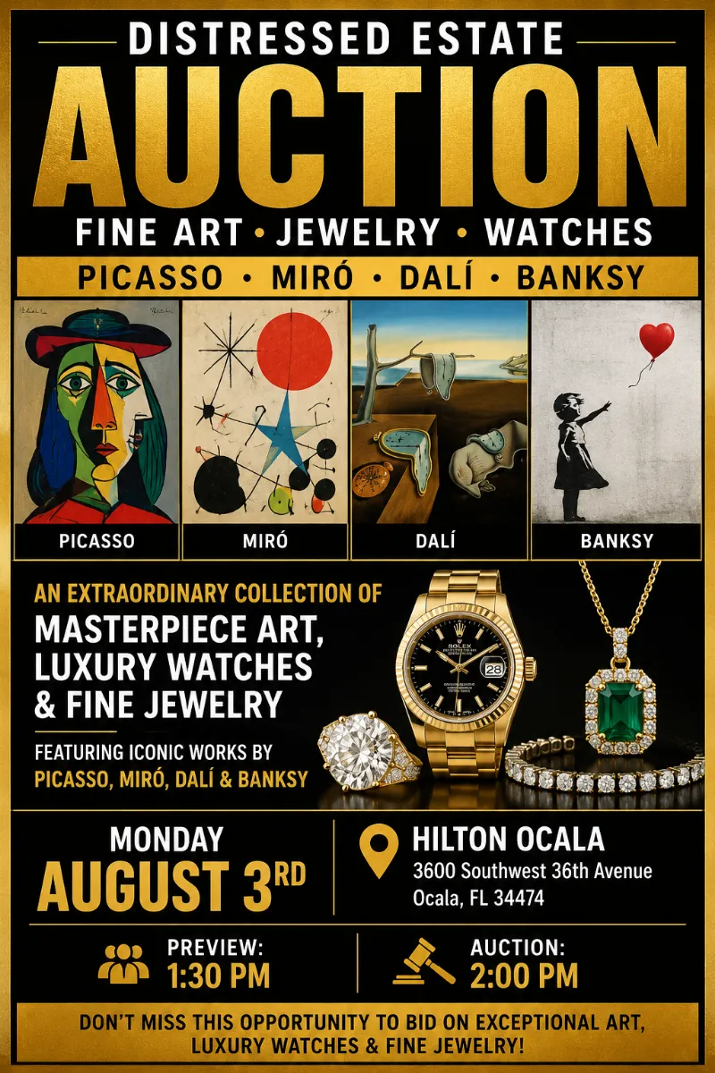 Distressed Estate Auction | Monday August 3rd, Ocala Fl photo 1